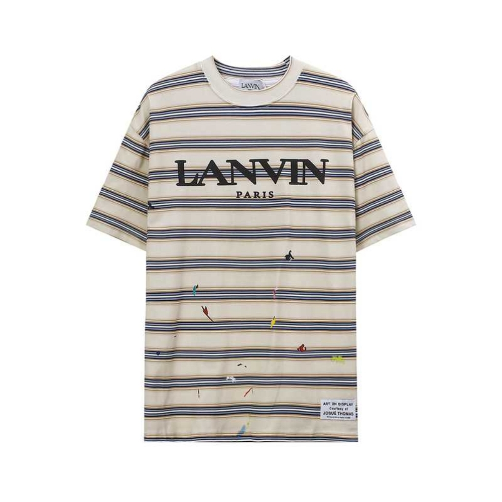Lanvin X Gallery Dept Striped short-sleeved T-shirt